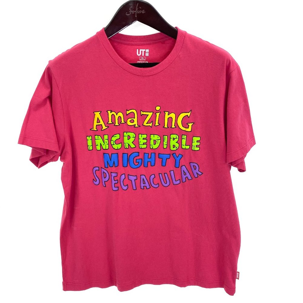 UNIQLO x MARVEL x Jason Polan T-shirt XL Salmon